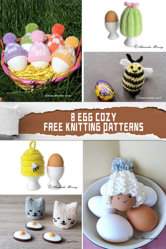 8 Egg Cozy Knitting Patterns - FREE