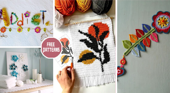 8 Flower Decoration Crochet Patterns - FREE