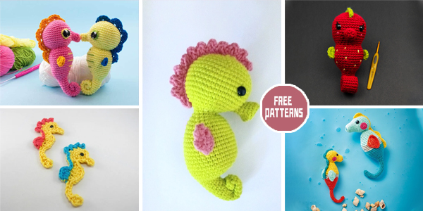 8 Seahorse Amigurumi Crochet Patterns -FREE