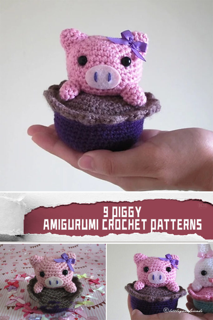 9 Piggy Amigurumi Crochet Patterns - FREE