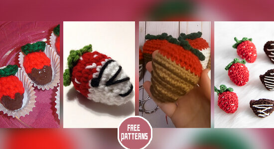 Chocolate Covered Strawberry Crochet Patterns - FREE