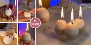 DIY Concrete Easter Candles Tutorial