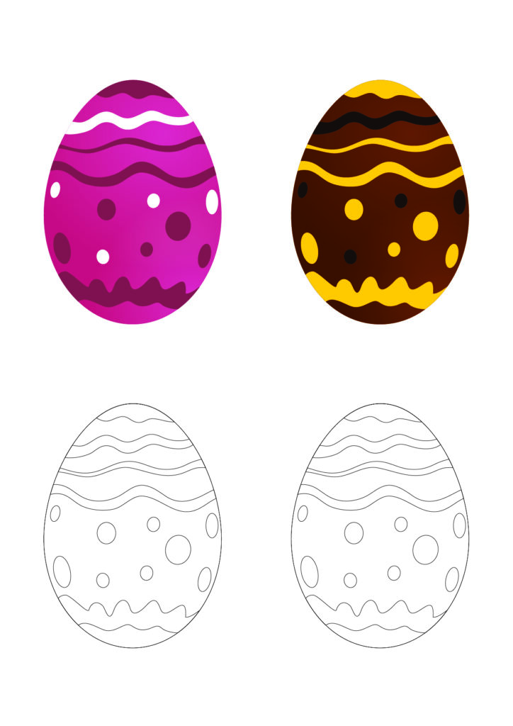 DIY Easter 3D Egg Template