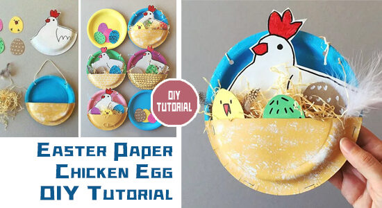 DIY Easter Paper Chicken Egg Tutorial