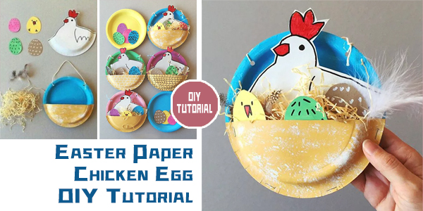 DIY Easter Paper Chicken Egg Tutorial