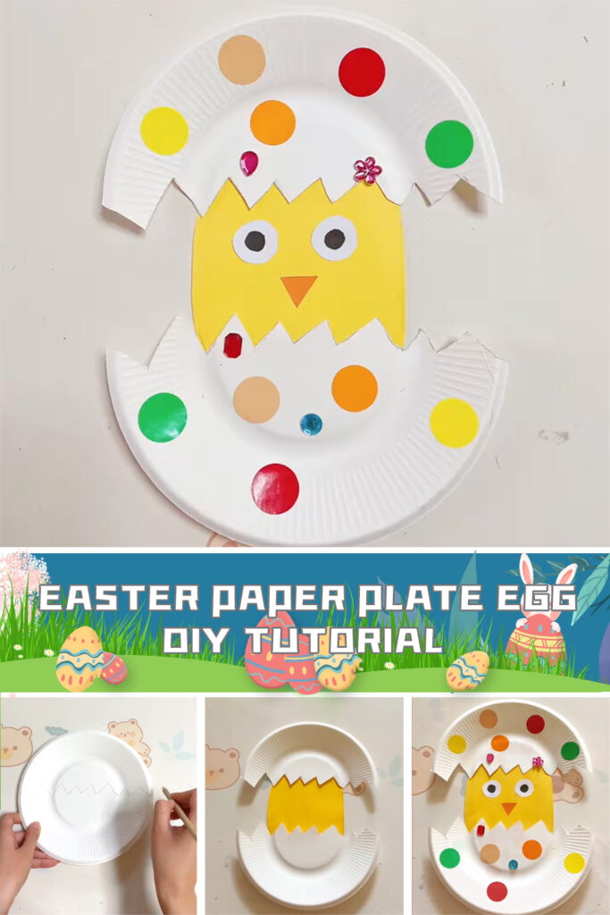 DIY Easter Paper Plate Egg Tutorial