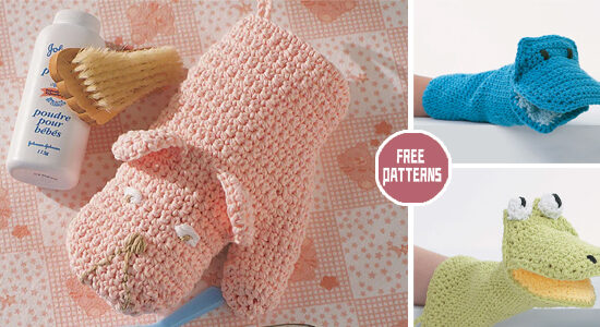 FREE Baby Bath Mitt Crochet Patterns