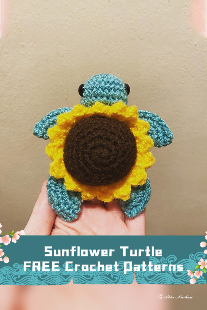 FREE Sunflower Turtle Crochet Patterns