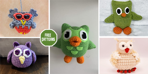 5 Adorable Owl Crochet Patterns - FREE