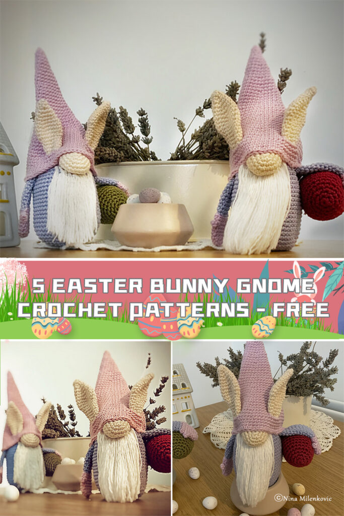 5 Easter Bunny Gnome Crochet Patterns – FREE