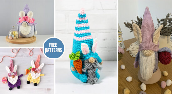 5 Easter Bunny Gnome Crochet Patterns – FREE