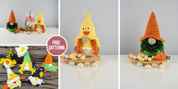 5 Easter Gnome Crochet Patterns – FREE