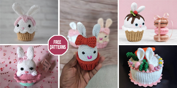 6 Easter Bunny Cake Crochet Patterns -FREE
