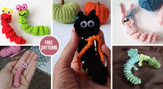 6 Worry Worm Crochet Patterns – FREE