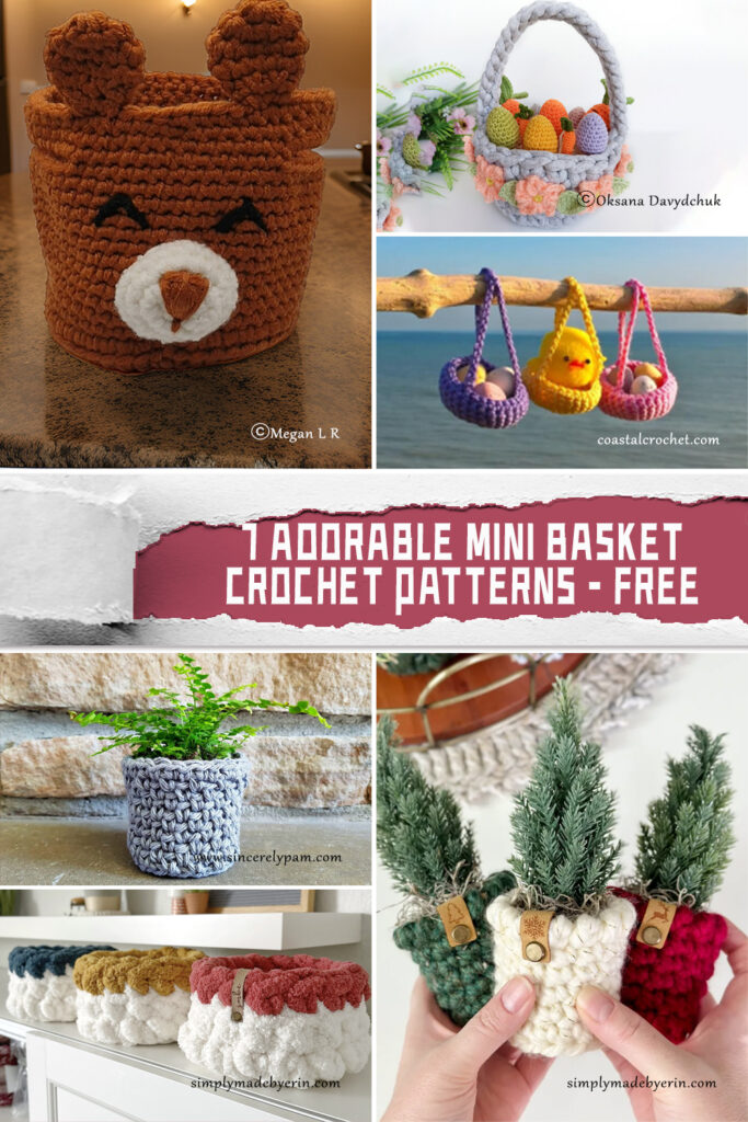 7 Adorable Mini Basket Crochet Patterns – FREE