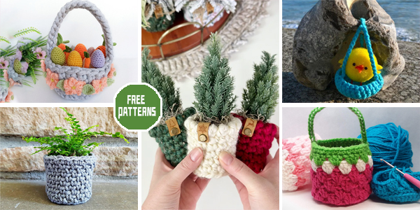 7 Adorable Mini Basket Crochet Patterns – FREE