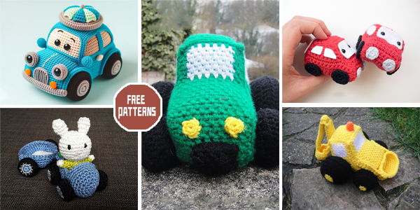 7 Car Amigurumi Crochet Patterns – FREE