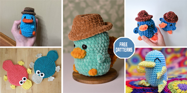 7 Cute Platypus Crochet Patterns -FREE