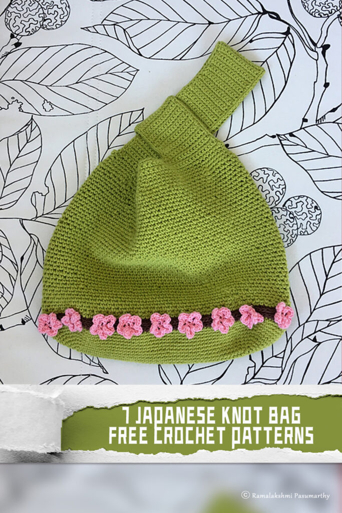 7 Japanese Knot Bag Crochet Patterns - FREE