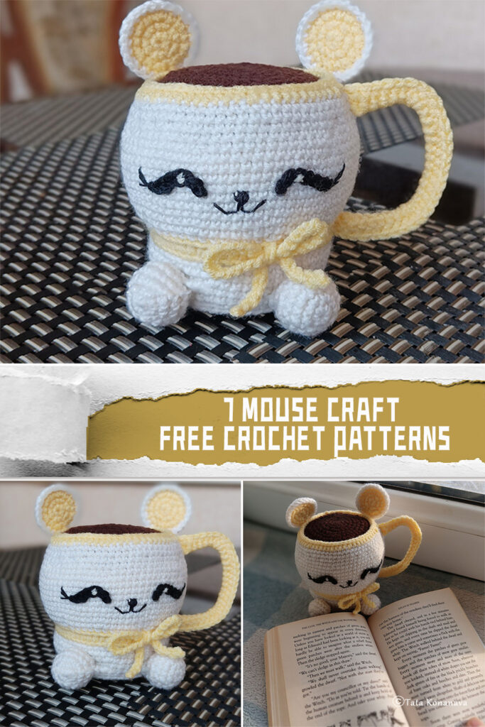 7 Mouse Craft Crochet Patterns - FREE