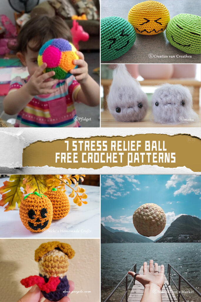 7 Stress Relief Ball Crochet Patterns - FREE