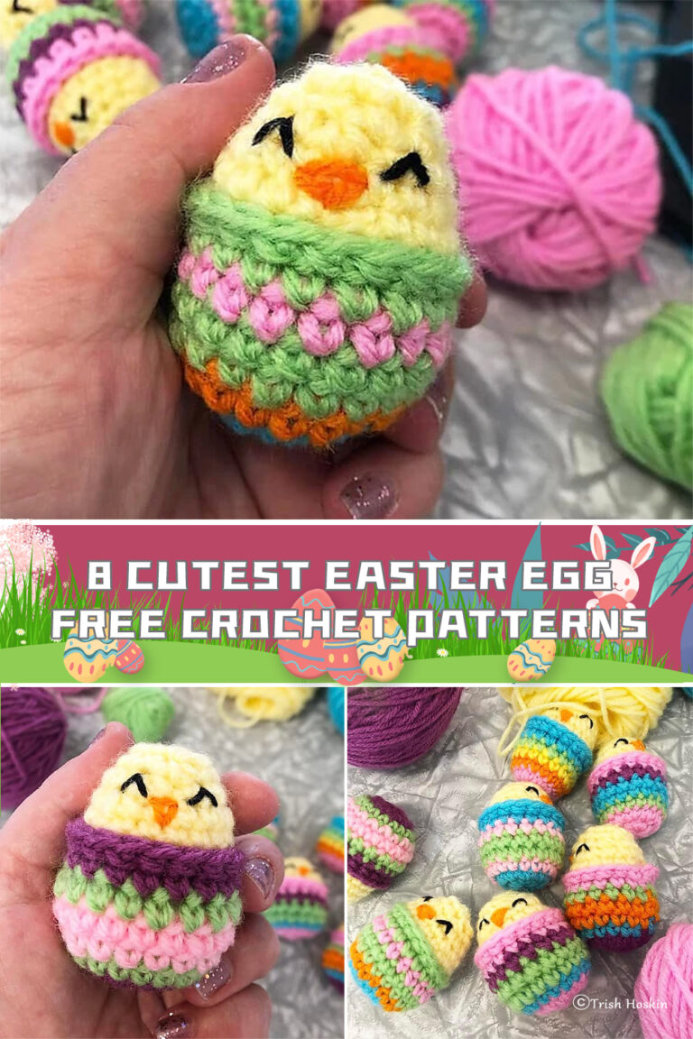8 Cutest Easter Egg Crochet Patterns - FREE - iGOODideas.com