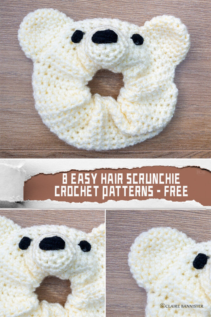 8 Easy Hair Scrunchie Crochet Patterns – FREE