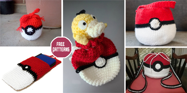 8 Pokéball Bag Crochet Patterns – FREE