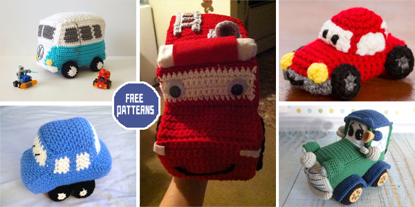 9 Amigurumi Car Crochet Patterns – FREE