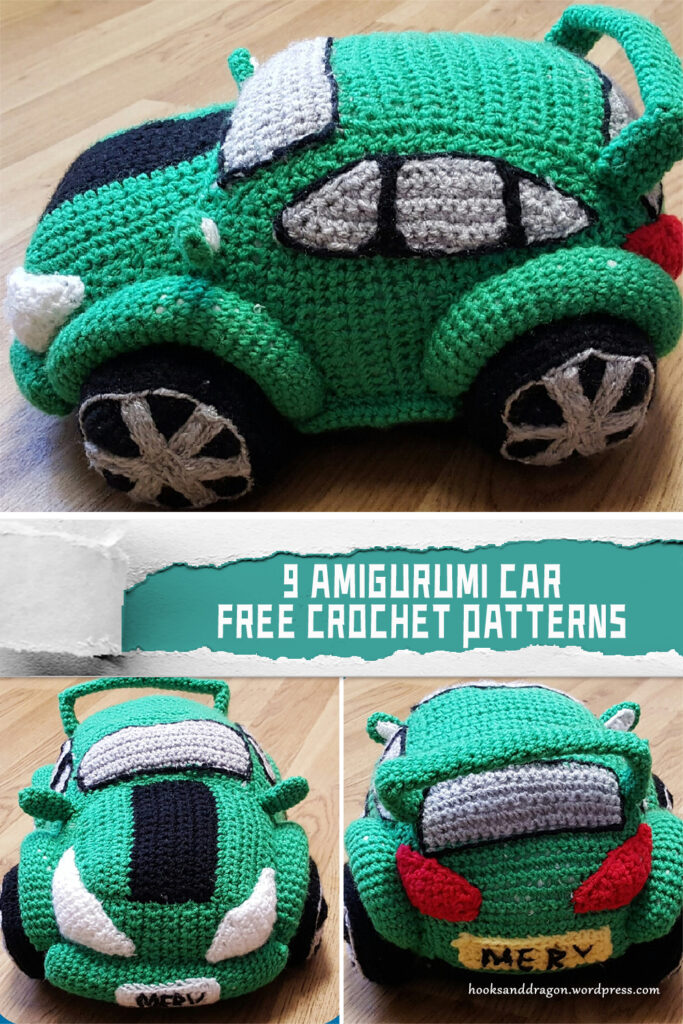 9 Amigurumi Car Crochet Patterns - FREE