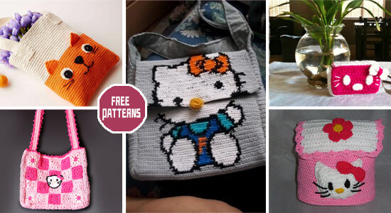 9 Kitty Cat Bag Crochet Patterns – FREE
