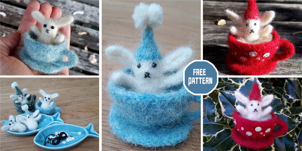 Easter Teacup Rabbit Knitting Pattern - FREE