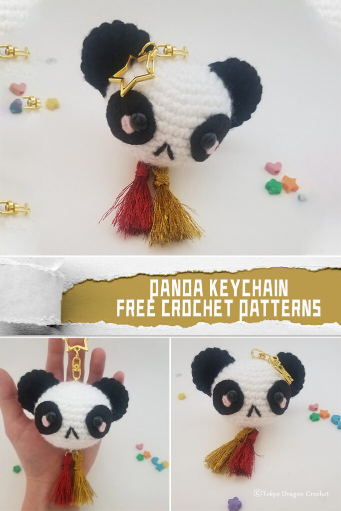 Panda Keychain Crochet Patterns -  FREE