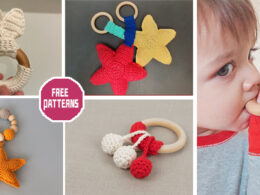 5 Baby Teether Ring Crochet Patterns - FREE