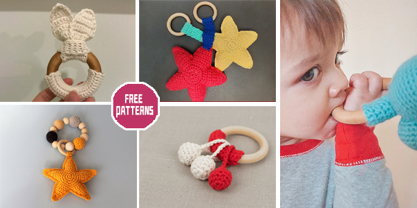 5 Baby Teether Ring Crochet Patterns – FREE
