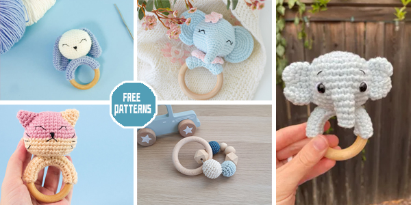 6 Baby Teething Ring Crochet Patterns – FREE