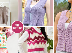 6 Cozy Vest Crochet Patterns –  FREE