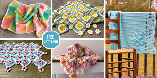 6 Crochet Cozy Blanket  Patterns –  FREE