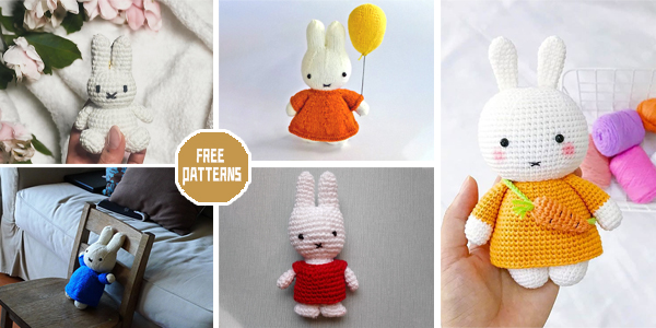6 Miffy Plush Crochet Patterns – FREE