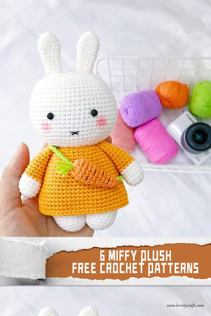 6 Miffy Plush Crochet Patterns - FREE