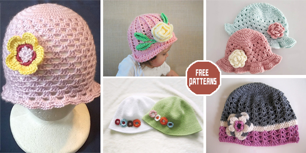 6 Spring Hat Crochet Patterns – FREE