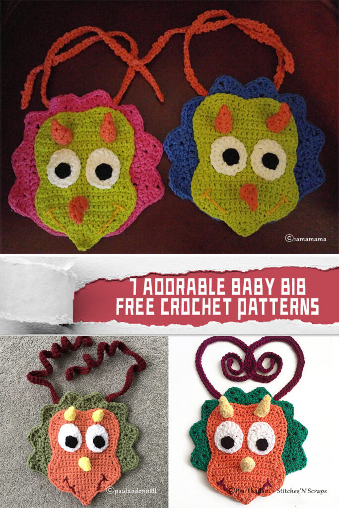 7 Adorable Baby Bib Crochet Patterns - FREE