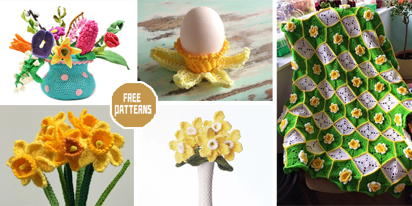 7 Daffodil Craft Crochet Patterns – FREE