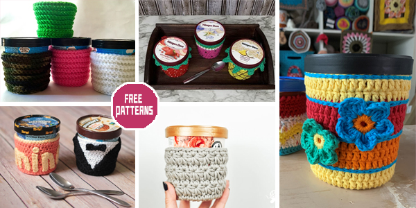 7 Ice Cream Cozy Crochet Patterns - FREE