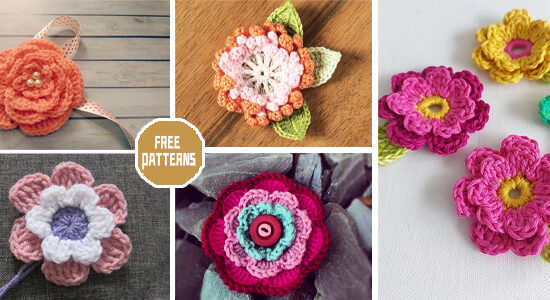 7 Layer Flower Crochet Patterns - FREE