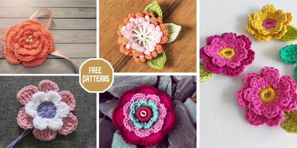 7 Layer Flower Crochet Patterns - FREE