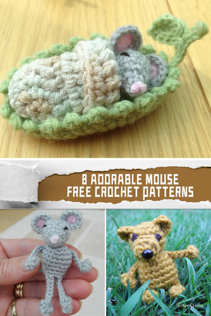 8 Adorable Mouse Crochet Patterns - FREE
