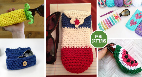 8 Eyeglass Case Crochet Patterns - FREE