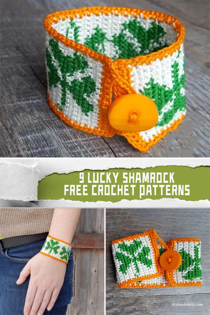 9 Lucky Shamrock Crochet Patterns - FREE