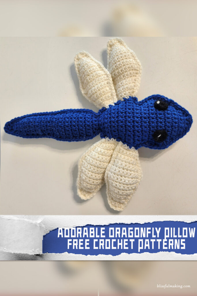 Adorable Dragonfly Pillow Crochet Patterns - FREE